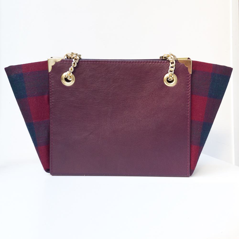 Mara Mea Pochette Porta Trucchi Old Wood - Bordeaux - 100% Cotone donna