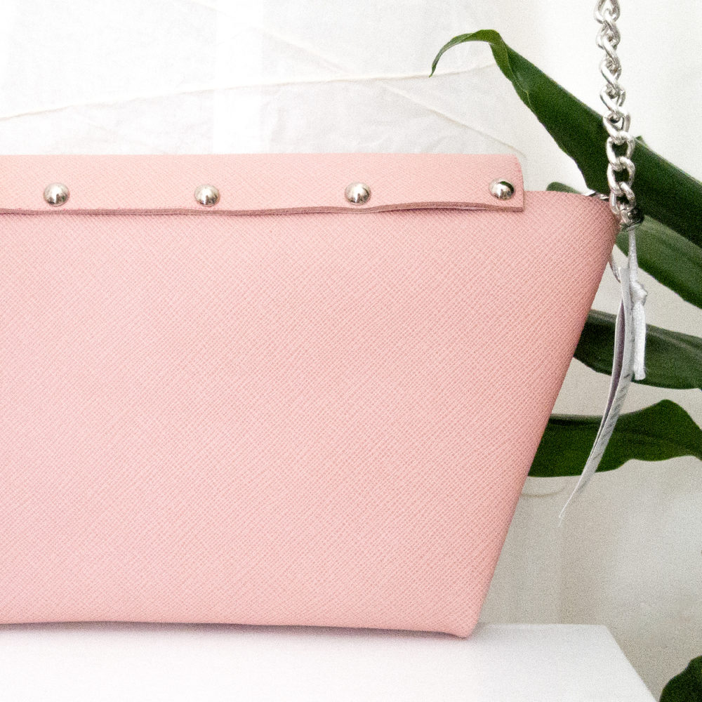 Borsa in pelle Rosa: Origami Bag | Made in Italy