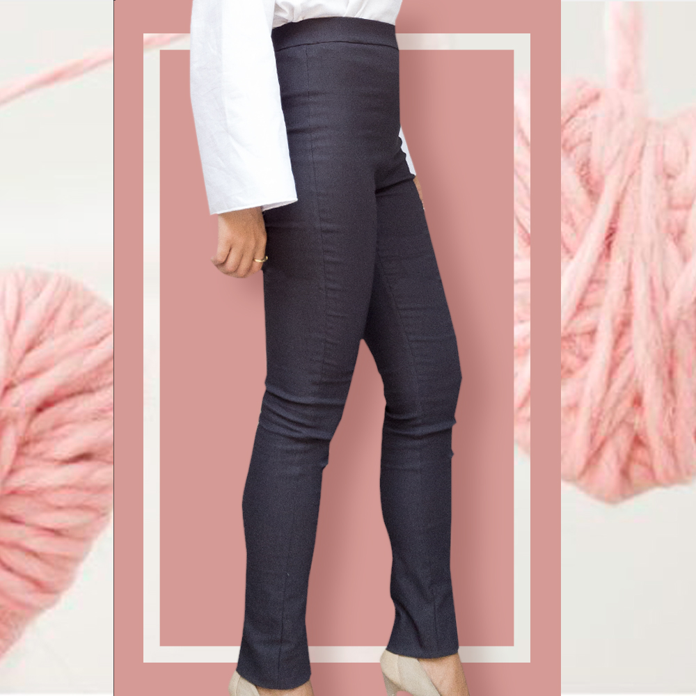 Pantalone skinny : grigio fumo | cotone elastico